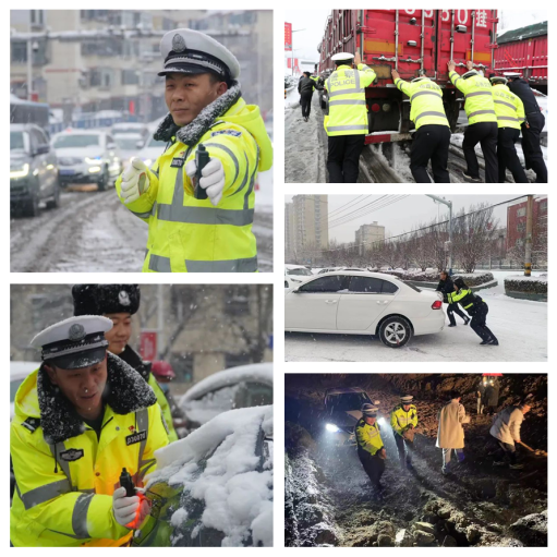 【聚焦一线】山西公安交警冒雪守护群众平安出行