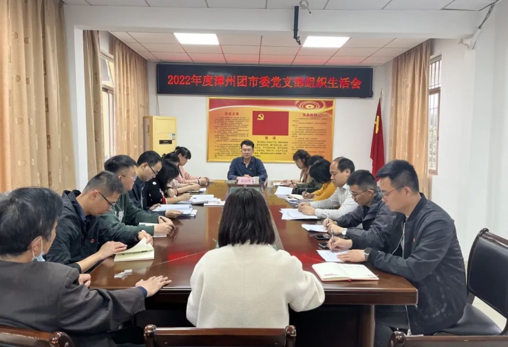 福建漳州团市委党支部召开2022年度组织生活会