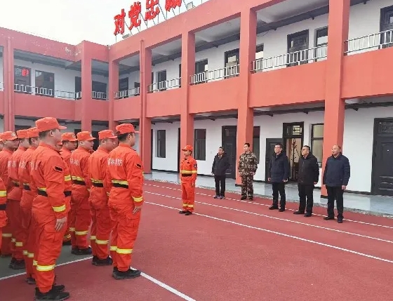 临汾市林业发展中心检查霍州市冬季森林草原防火工作