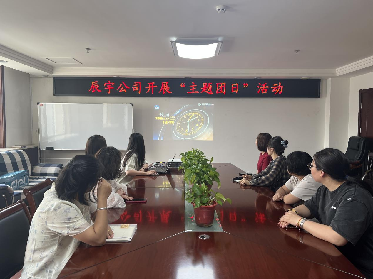 铭记汶川  砥砺前行——太原市政集团辰宇公司团支部开展主题团日活动