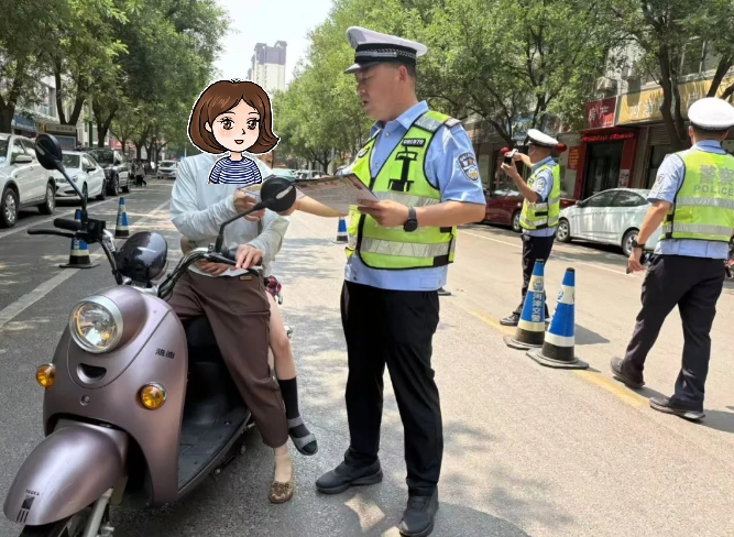 运城河津公安交警：强整治、广宣传  筑牢“一盔一带”安全防线