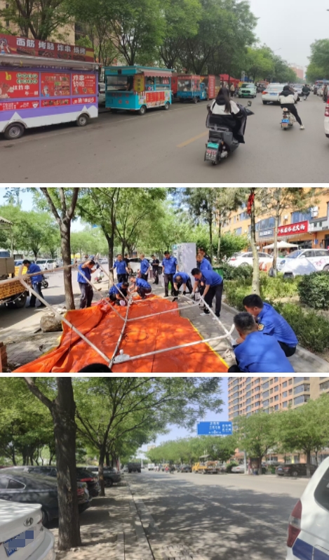 晋中介休市开展“文明执法暖民心”占道经营专项整治行动