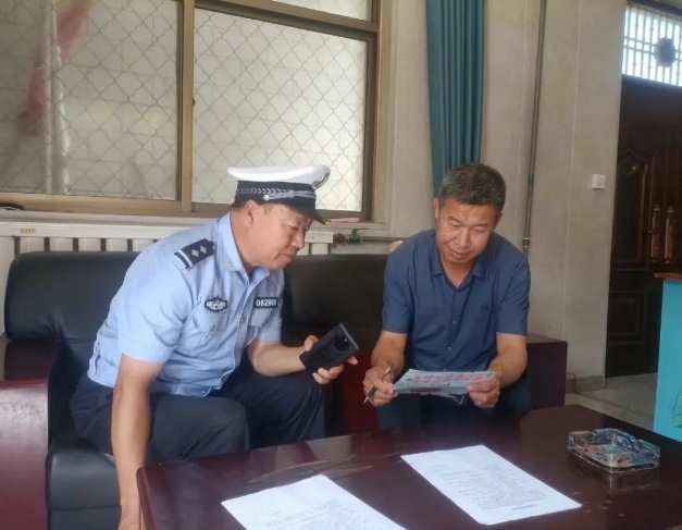 临汾古县公安局交警大队组织开展农村道路交通安全协同共治工作