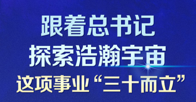 跟着总书记探索浩瀚宇宙 这项事业“三十而立”