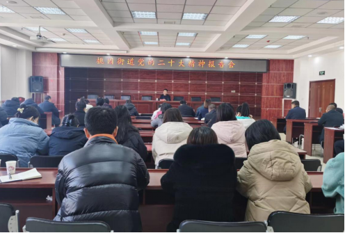 太原古交桃园街道党工委学习贯彻党的二十大精神报告会