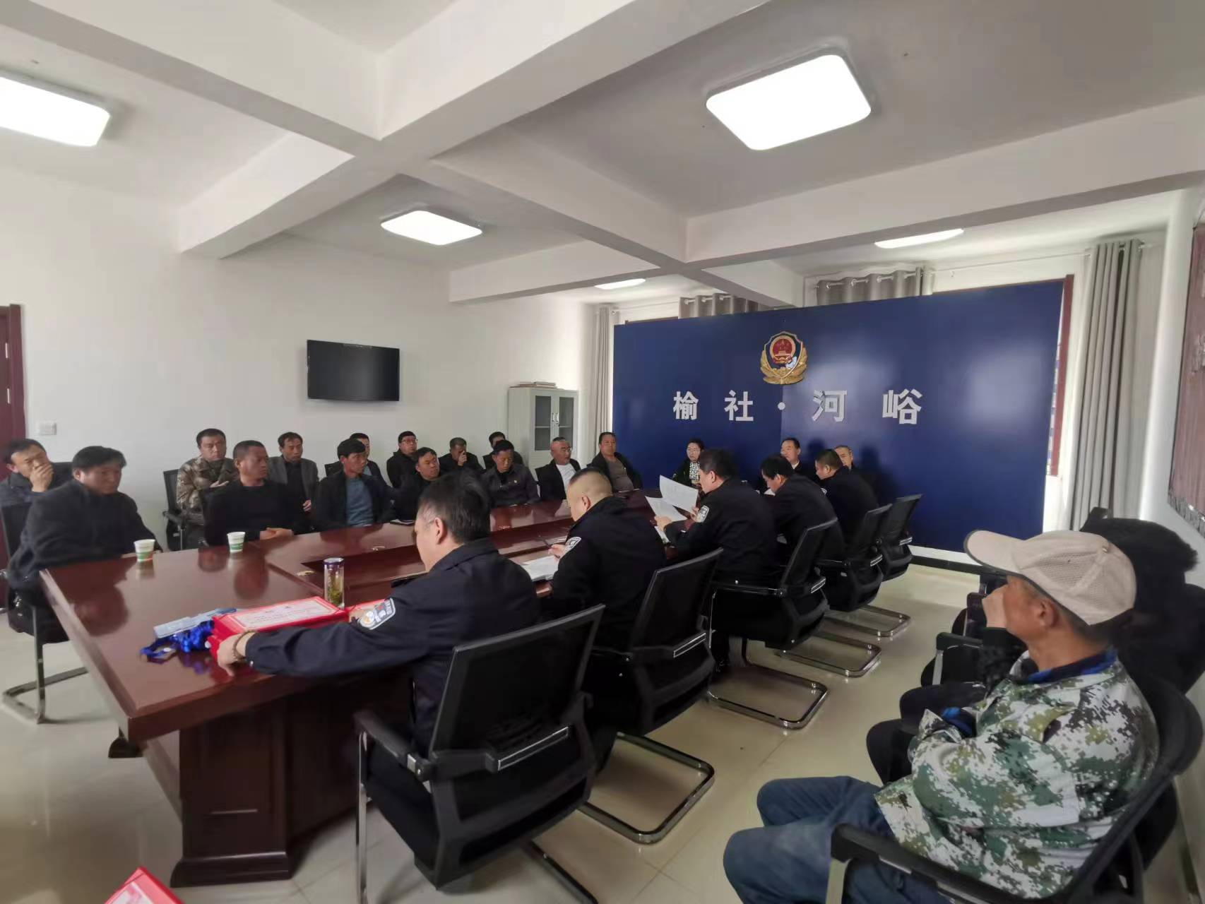 4.13【平安晋中二号】警务助理助平安——榆社县公安局河峪派出所启动警务助理工作 (1).jpg