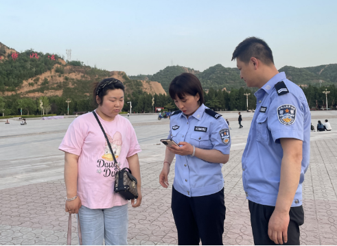 临汾吉县公安局第一党支部开展反电信诈骗宣传活动