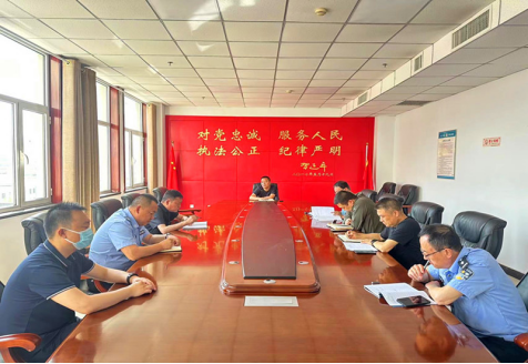 山西昔阳县公安局召开护校安园工作部署会