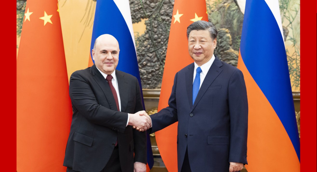 习近平会见俄罗斯总理