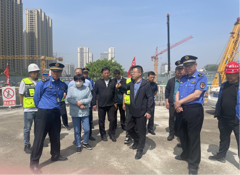 太原市委城乡管理工委书记、局长钮宝林带队检查督导市政重点工程扬尘治理措施落实情况