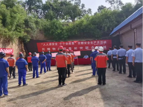 临汾翼城公安开展民爆物品应急处突演练