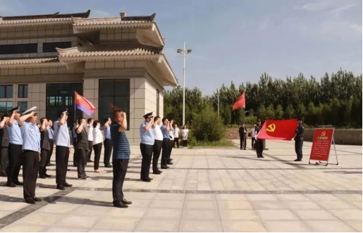 山西灵石县政法系统开展“弘扬英烈精神   赓续红色血脉”主题教育活动