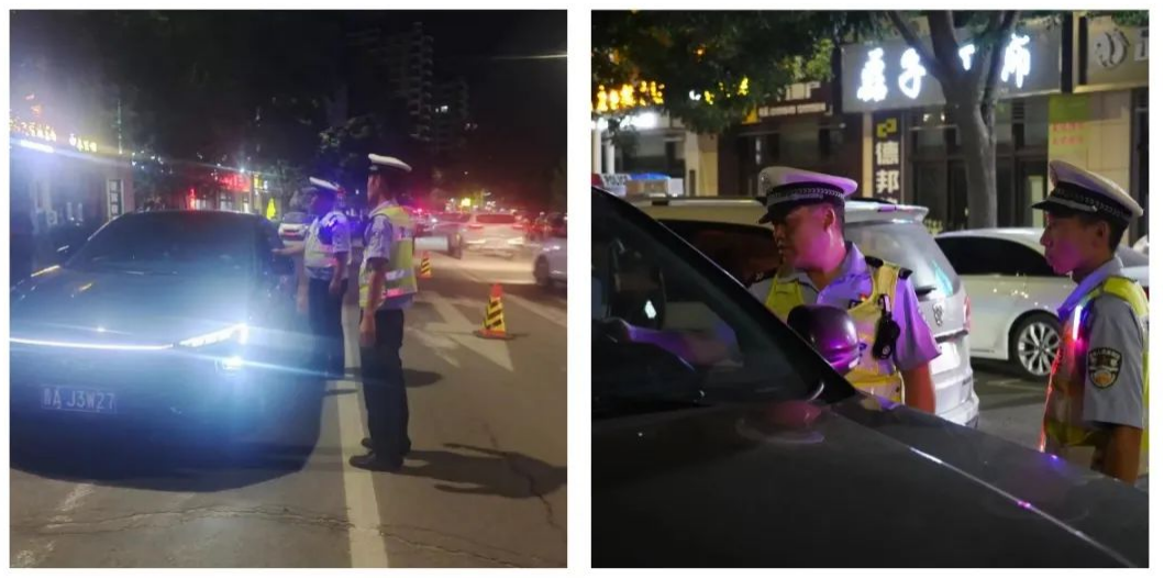 临汾隰县公安局交警大队开展夏季治安巡查宣防第一次集中统一行动