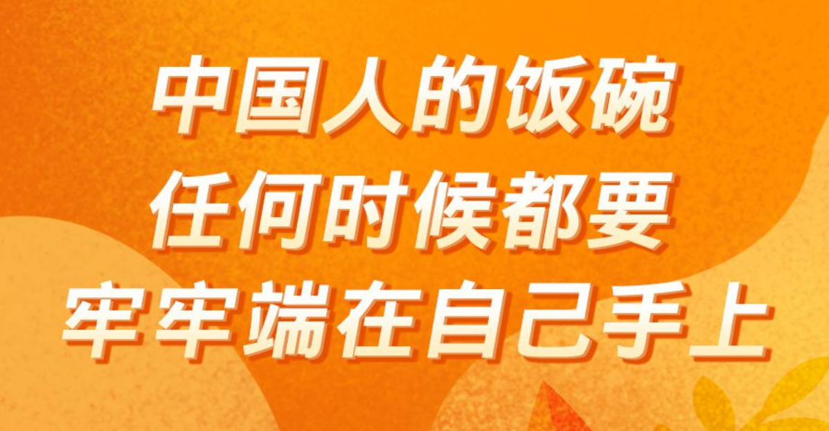 《习近平著作选读》学习笔记：中国人的饭碗任何时候都要牢牢端在自己手上