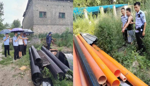 山西灵石公安静升派出所：破获一起盗窃水管案