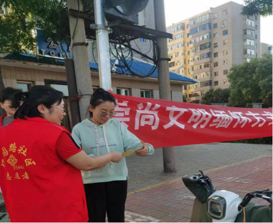 太原古交市桃园街道开展中元节文明祭祀宣传活动
