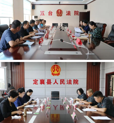 忻州中院党组成员、副院长王雁玲在五台、定襄法院调研督导涉诉信访工作