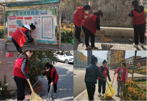 太原万柏林区杜儿坪街道开展创卫宣传及环保卫生清理活动