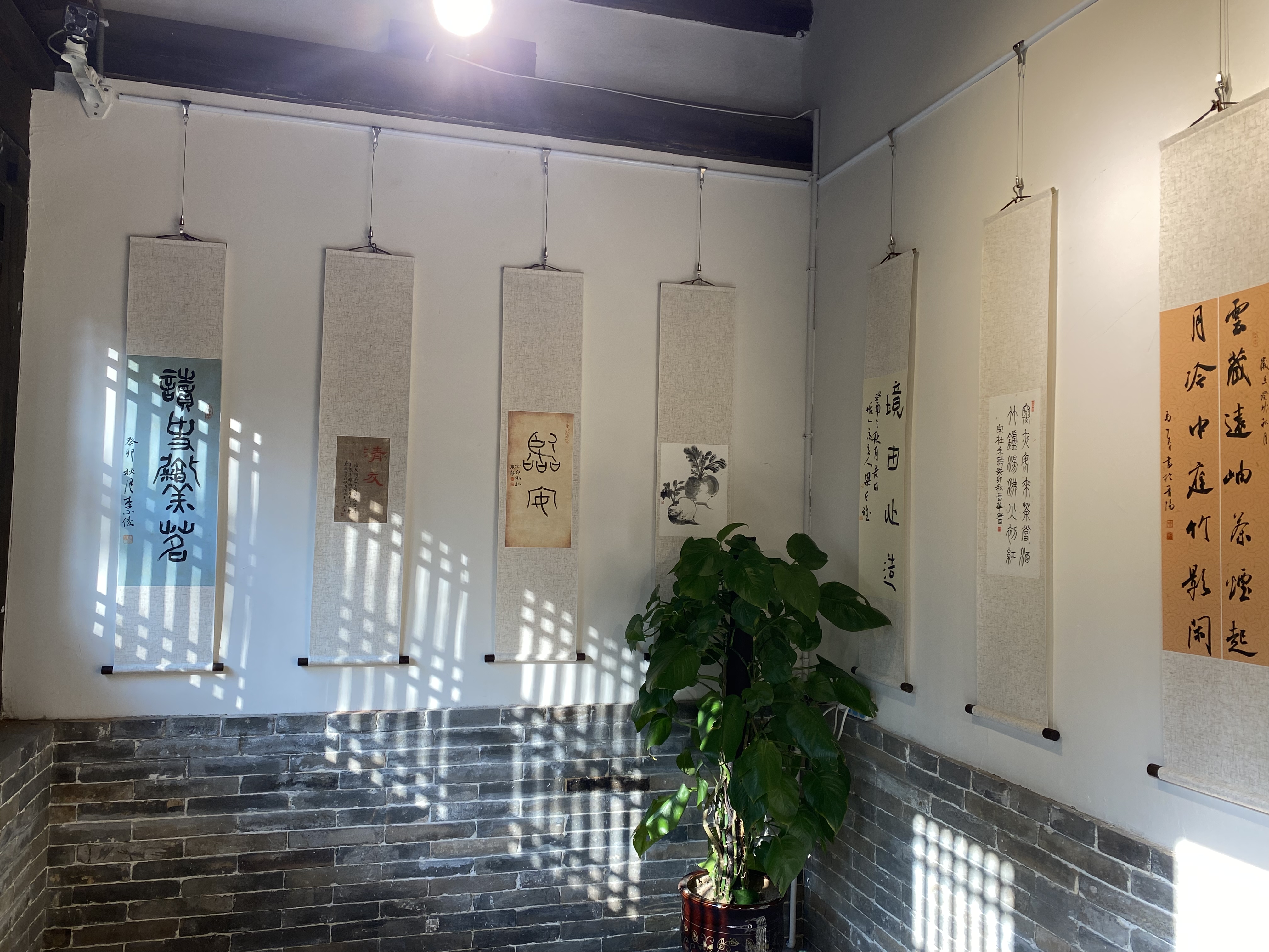 “金石芳华觅茶烟”书法篆刻茶挂展在太原大关帝庙开展