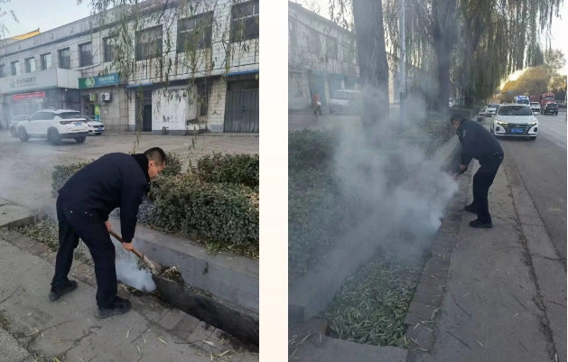 长治潞城史回派出所：民警秒变“消防员”出警途中除火情