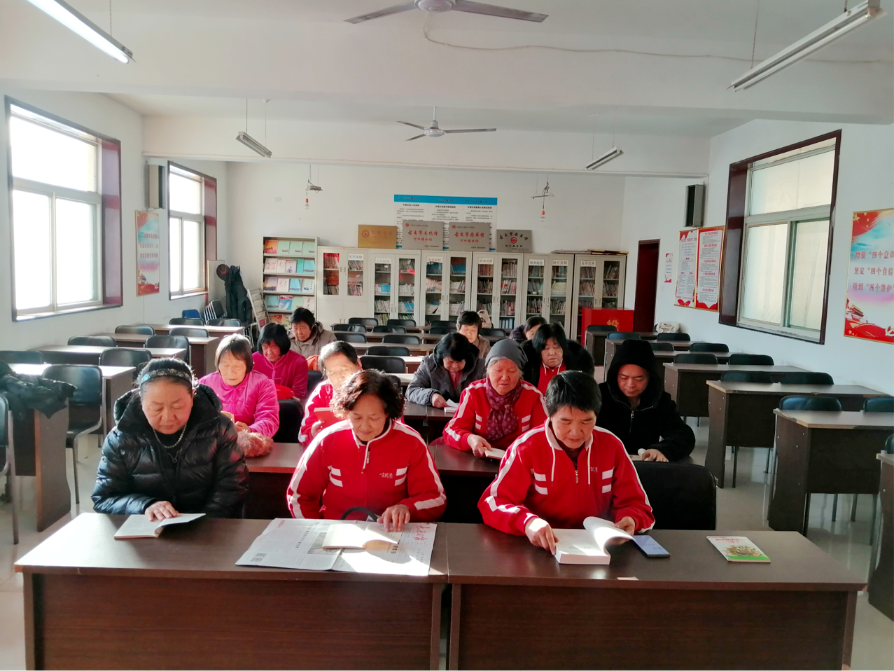 太原古交市河口镇冬日读书分享会：文化宣传暖心间  最是书香能致远