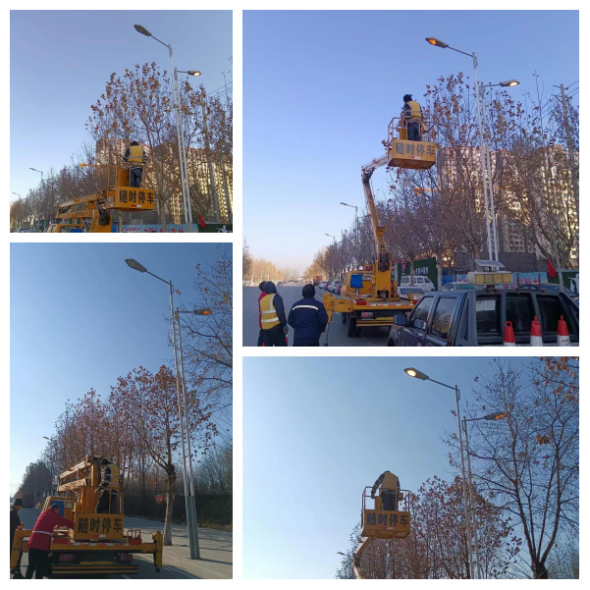 临汾襄汾县住建局：加强路灯管护  照亮城市眼睛