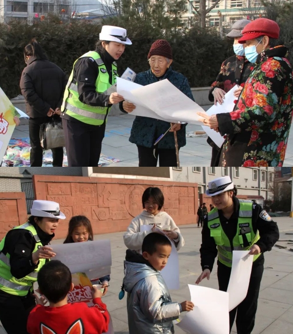 临汾公安交警走进辖区强化开展“一老一小”重点群体交通安全宣传教育活动