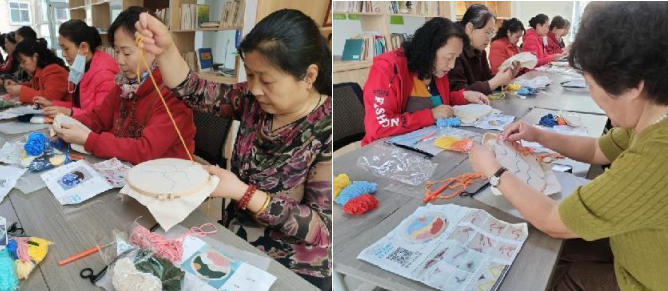 太原万柏林区小井峪街道：巧手做团扇  共叙邻里情