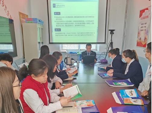 太原古交市邢家社司法所把普法课送到卫生院