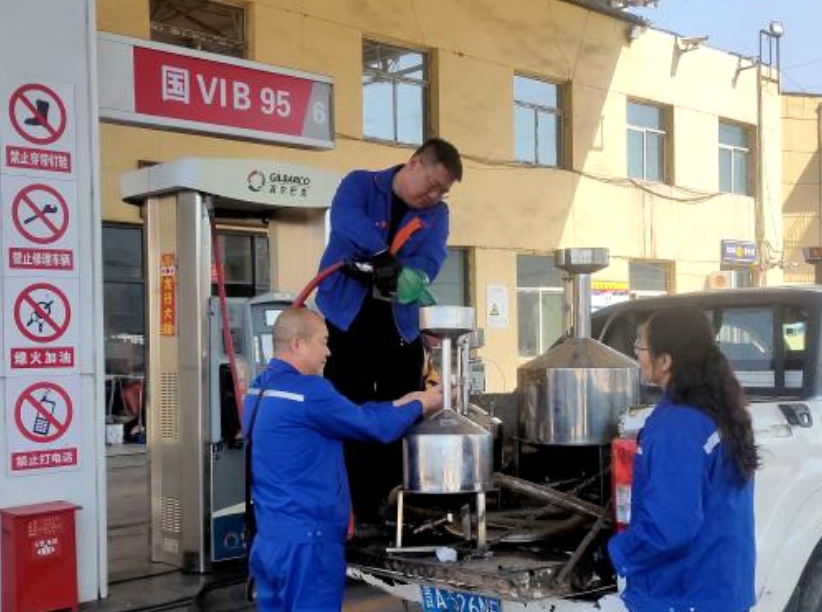 太原古交市开展燃油加油机计量周期检定工作