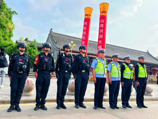 守护“蓝”铸就平安“红”！五一平安不“打烊”，临汾洪洞公安来护航！