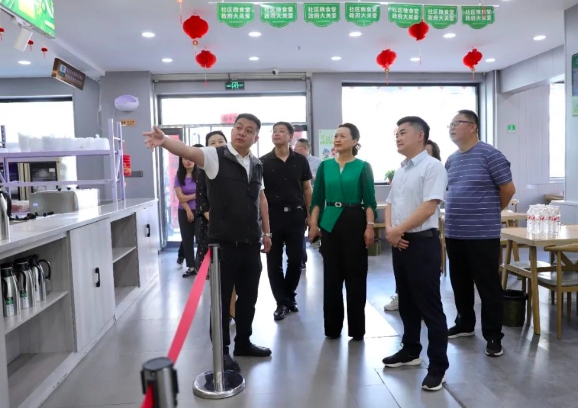 江西赣州章贡区政协来太原小店区考察社区食堂、养老服务工作
