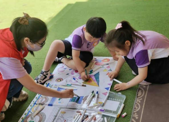 太原万柏林区义井西社区：六一欢乐绘，快乐童年画