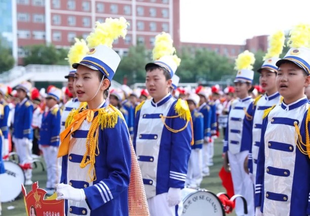 太原小店区开展第六届少先队鼓号展演