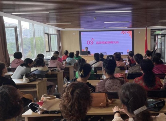 太原万柏林区国兴社区：消除宫颈癌  我们在行动