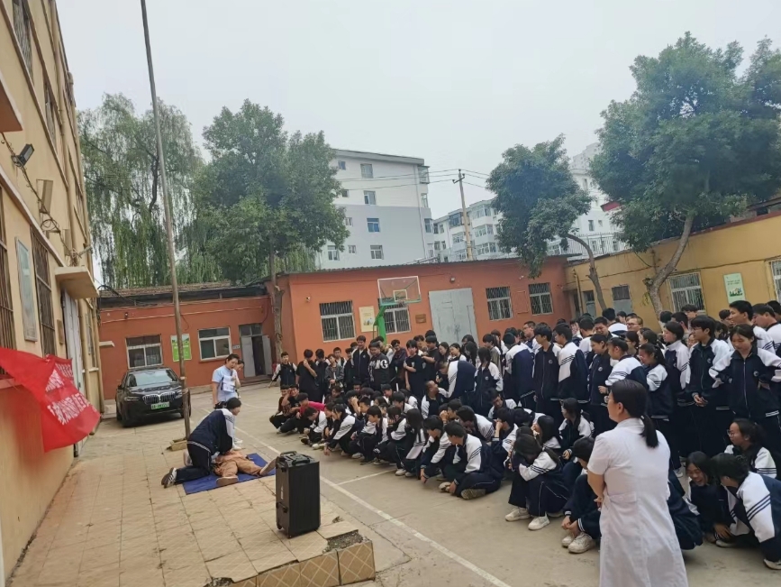 太原杏花岭区敦化坊街道：急救知识进校园  自救互救在身边