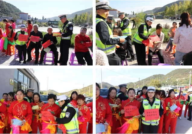 吕梁交口交警开展“守护夕阳红 · 安全伴您行”交通安全宣传活动