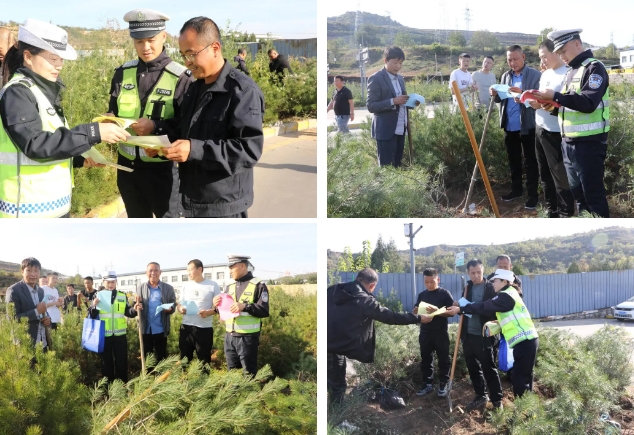 吕梁交口：秋收农忙正当时  交警田间“送”安全