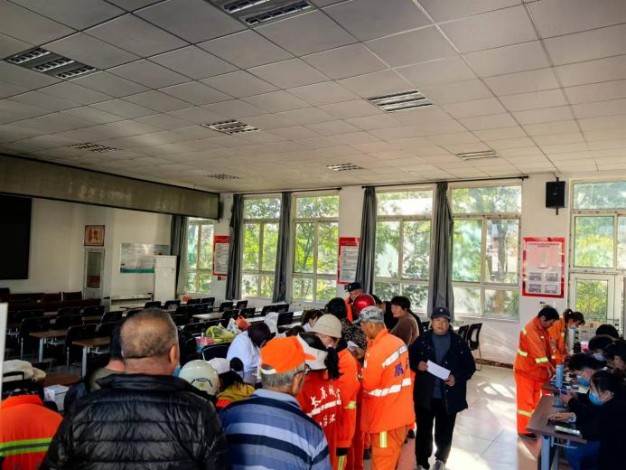太原小店区唐槐社区：关爱环卫工人，健康体检暖人心