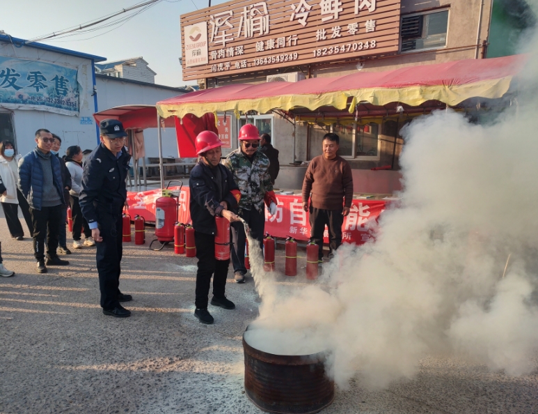 暖心！晋中城区公安分局深入辖区农贸市场开展消防应急演练