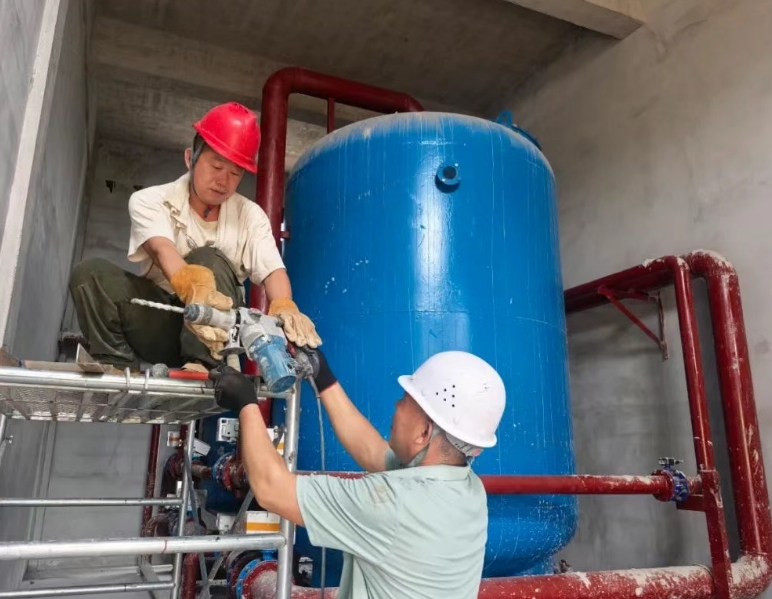 锚定“双进”目标  奋力争先进位 ——运城河津市柴家镇污水处理站扩容改造工程进入