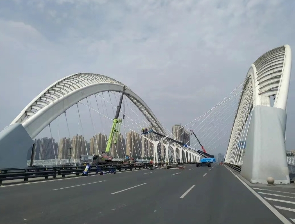 太原南中环桥及匝道正式封闭施工