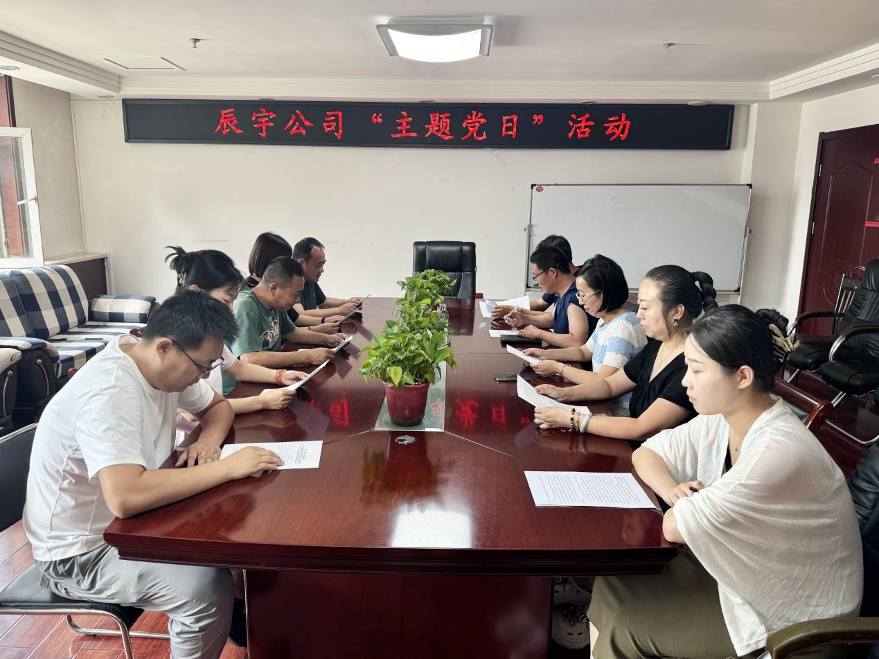 太原市政集团辰宇公司党支部开展“赓续红色血脉  勇担时代使命”主题党日活动