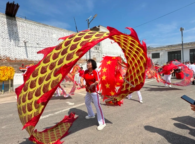 太原小店区西蒲村举办牺汤起源民俗表演