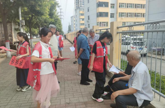 太原万柏林区王化街道开展青少年移风易俗宣传活动