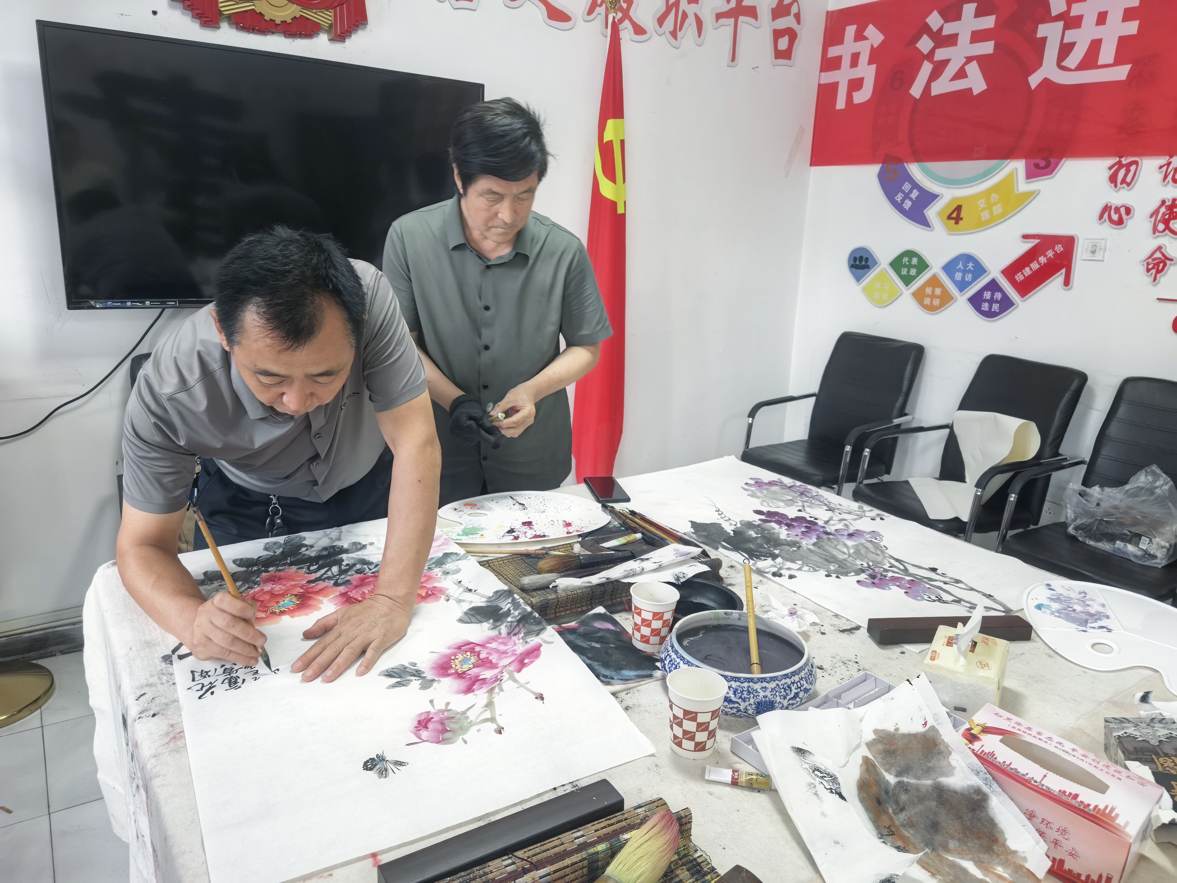 太原古交市：书画惠民  添彩生活