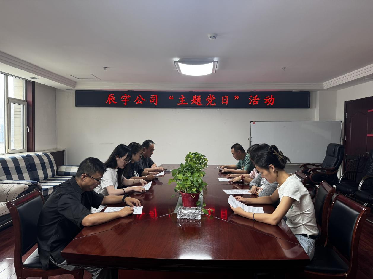 太原市政集团辰宇公司党支部开展“牢牢守住安全稳定底线  压实压紧管党治党责任”主