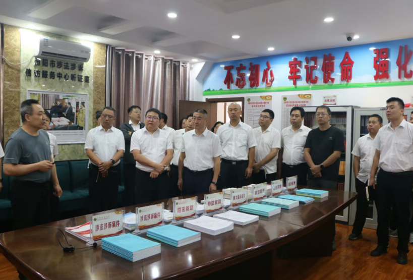 吕梁交城县委常委、政法委书记张建龙带队赴汾阳市观摩学习政法综治工作经验