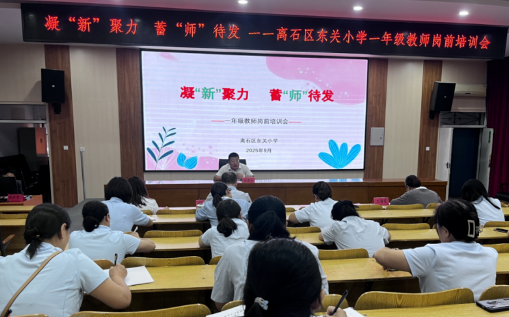 凝“新”聚力 蓄“师”待发 —— 吕梁离石区东关小学一年级教师岗前培训会