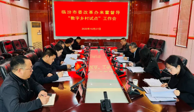 临汾市委改革办督导组在霍督导数字乡村试点建设工作